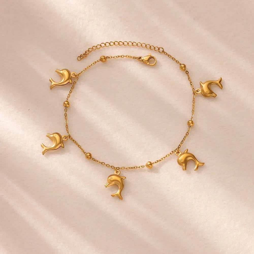 Vintage Starfish Shell Anklet
