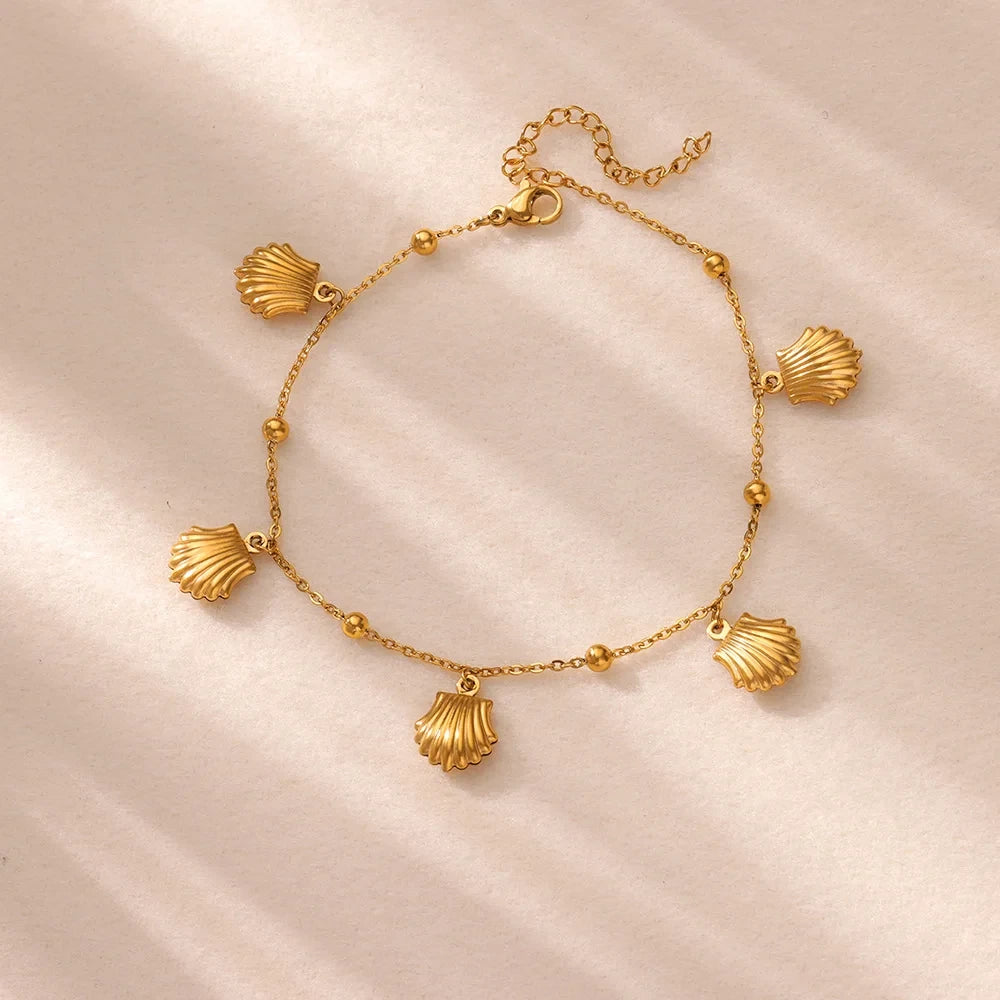 Vintage Starfish Shell Anklet
