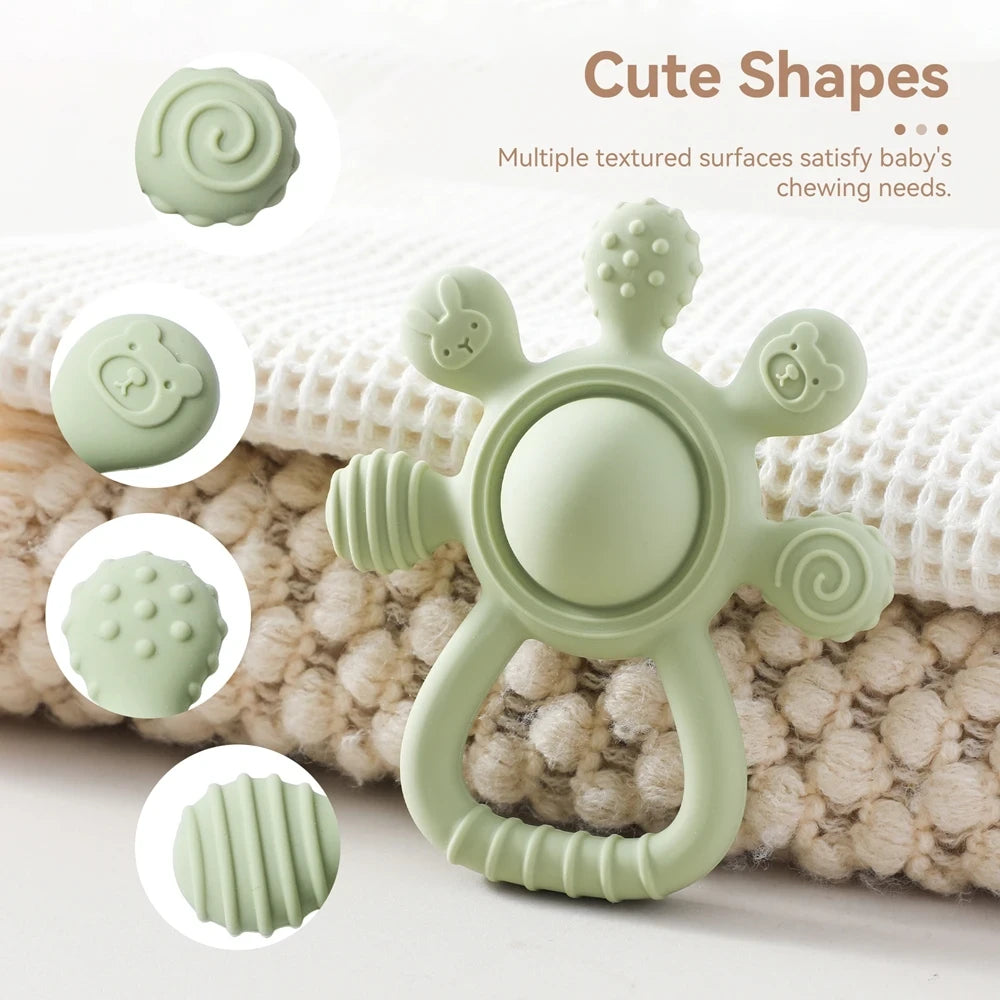 Silicone Teething Rattle