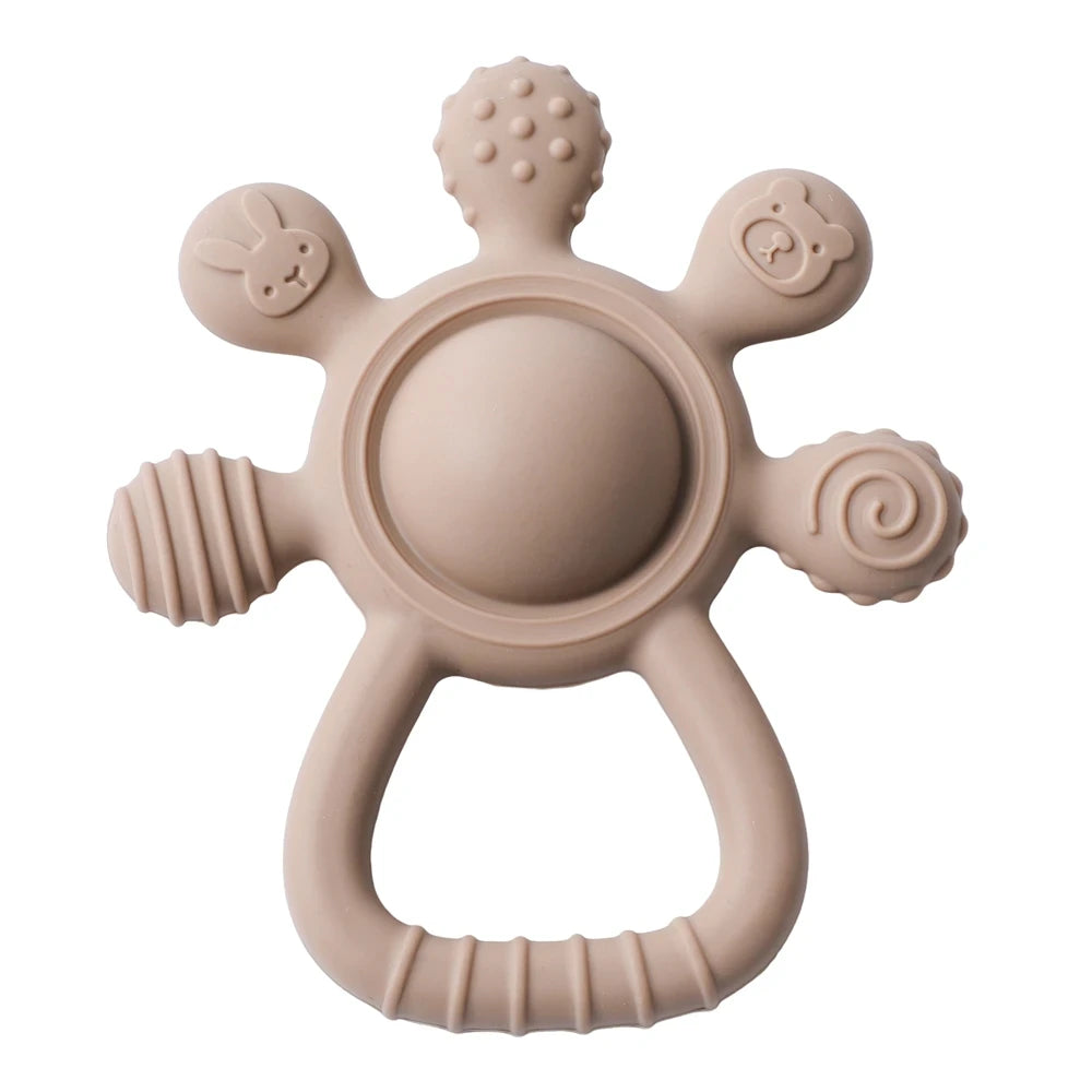 Silicone Teething Rattle