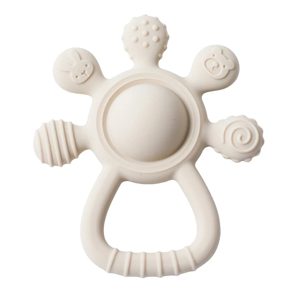 Silicone Teething Rattle